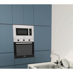 Forno Micro-ondas De Embutir Aço Inox 8 Funções Easy 60 Acetinado Tramontina 25L
