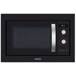 Forno Microondas Glass Cook 60 Vidro Preto Tramontina 25 Litros 