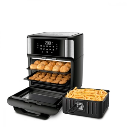 Fritadeira Air Fryer Forno Oven Preto Mondial 12L 127V 2000W