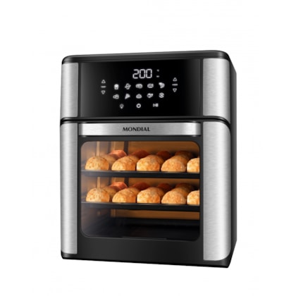 Fritadeira Air Fryer Forno Oven Preto Mondial 12L 127V 2000W