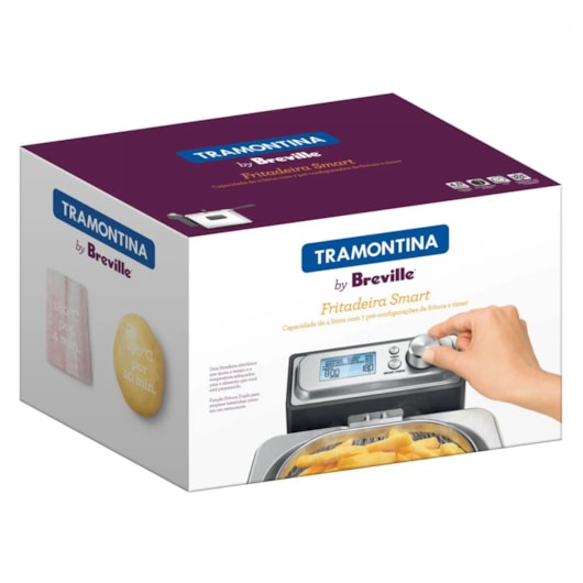 Fritadeira Elétrica Breville Smart 220V Inox Tramontina - Imagem principal - 44c17f54-3dae-4264-a206-f7e96c5c1509