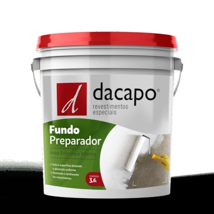 Fundo Preparador Marrom Dacapo 3,6l