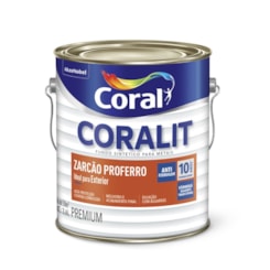 Fundo Sintético Coralit Zarcão Proferro Fosco Laranja 3.6l Coral