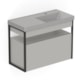 Gabinete Com Gaveta E Lavatório Flow Stone Celite 80x38cm - e8125c5f-48b8-4454-b80a-cb44577a4e37