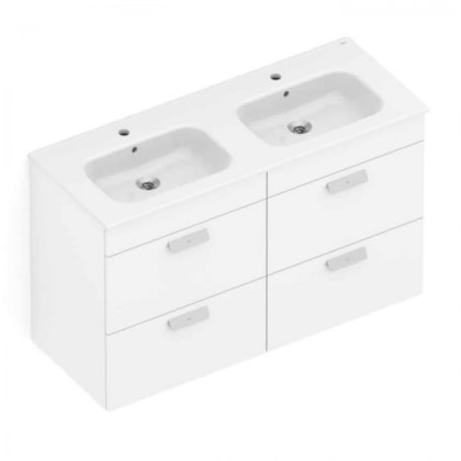 Gabinete Com Lavatório Debba 4 Gavetas Roca 120x46cm