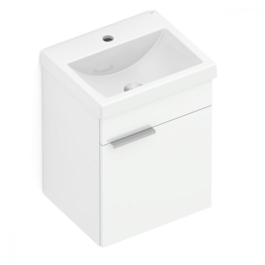 Gabinete Para Banheiro Com Lavatório 1 Porta Like Branco Celite 41x34cm  - Imagem principal - bca083ab-059f-4c44-ad21-e6a1eb9c4772