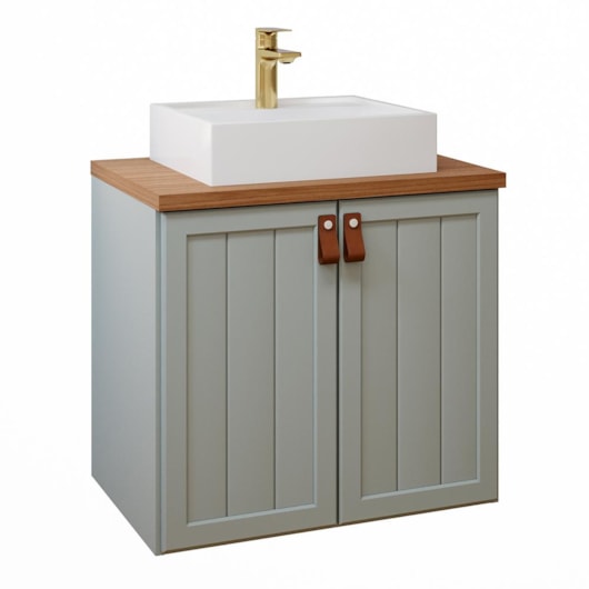 Gabinete Para Banheiro Com Lavatório Alure Pistache Freijo - Imagem principal - 7bc439b8-5d17-4893-9938-898c7a6207a7