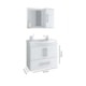 Gabinete Para Banheiro Com Lavatório E Espelho Atenas Branco MGM Móveis 65cm - 689e92be-e08b-4ef6-a7be-33dd39a8bd92
