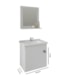 Gabinete Para Banheiro Com Lavatório E Espelho Iris Branco MGM Móveis 44cm - d677b569-c802-4ae9-9a01-051a68aef791