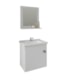 Gabinete Para Banheiro Com Lavatório E Espelho Iris Branco MGM Móveis 44cm - e8a3e58b-d0e3-40d6-b895-6f3ed131780f