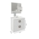 Gabinete Para Banheiro Com Lavatório E Espelho Lírio Branco MGM Móveis 59cm - c7503719-13c3-415a-bafb-defcebd67bf0