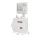 Gabinete Para Banheiro Com Lavatório E Espelho Tulipa Branco MGM Móveis 59cm - a30b4bf5-4c7b-4021-a4e4-a0447618f328