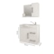 Gabinete Para Banheiro Com Lavatório E Espelho Vix Branco MGM Móveis 65cm - 387a2c90-65de-4a5b-ba61-7bb2b2fe6b8d