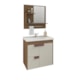 Gabinete Para Banheiro Com Lavatório Espelho Tulipa Amendoa E Off White MGM Móveis 59cm - dc6f48f9-52c2-4076-a57f-7d43730e06e6