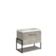 Gabinete Para Banheiro Com Lavatório Metalo MDF Metalon Cimento MGM Móveis 60cm - 7657d03f-f2c8-4590-aa57-2d4d15d40d2b