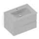 Gabinete Para Banheiro Integrado Com Lavatório 2 Gavetas Cinza Stone Elite Celite 70x47cm - a7218256-bd74-4061-9540-e5310ce9a70b