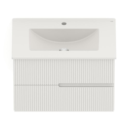 Gabinete Para Banheiro Integrado Com Lavatório 2 Gavetas Elite Beige Celite 70x47cm - Imagem principal - 0580ad36-593f-495d-8e18-629d930f7187