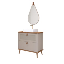 Gabinete Para Banheiro Vêneto Capuccino Freijo MGM Móveis 61,3cm