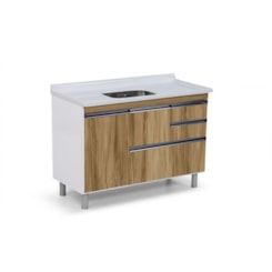 Gabinete Para Cozinha Coliseu 118,7cm 586029 Nogal Rorato