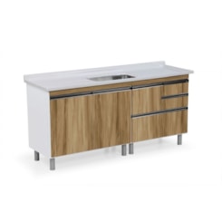 Gabinete Para Cozinha Coliseu 174,5cm 586529 Nogal Rorato