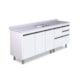 Gabinete Para Cozinha Coliseu 195,1cm 586641 Textura Branco Rorato - 3ff933fe-05f8-4df5-9d1e-5afdbd6628f5