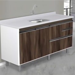 Gabinete Para Cozinha Coliseu Castanho Rorato 158,7Cm