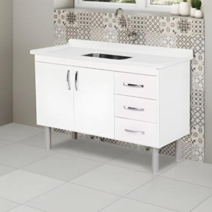 Gabinete Para Cozinha Tóquio 95,2cm Branco Rorato