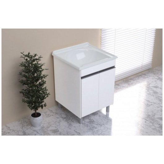Gabinete Para Lavanderia De Madeira Amélia 61,5x61cm Com Tanque 598009 Gelo Rorato - Imagem principal - 800ced3e-ce24-4a81-bd7d-f1909cfe7d6d