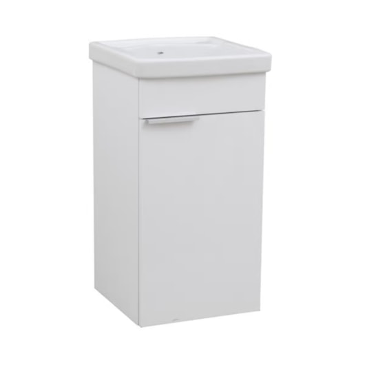 Gabinete Para Lavanderia Madeira Tanque 1 Porta Branco Celite 75x38cm - Imagem principal - 2e5234eb-a98e-4857-9417-4e7b273b5a64