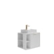 Gabinete Pra Banheiro Com Lavatório Noruega Branco MGM Móveis 60cm - 0ba63bd2-14c8-466c-af43-877cf8bdbc60