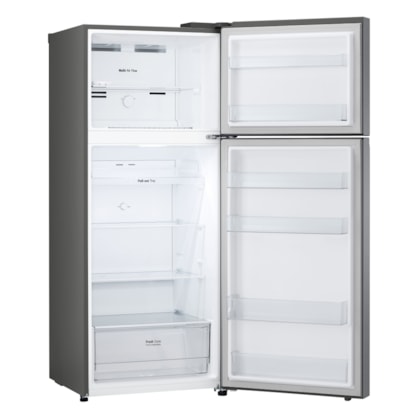 Geladeira Duplex Frost Free Inverter Inox Look LG 395L 127V 