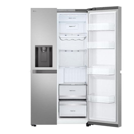Geladeira Smart Frost Free Bivolt Side By Side Inox Lg 638L - Imagem principal - f41d29bb-c3e2-4d61-bc02-cbe27be4a4eb