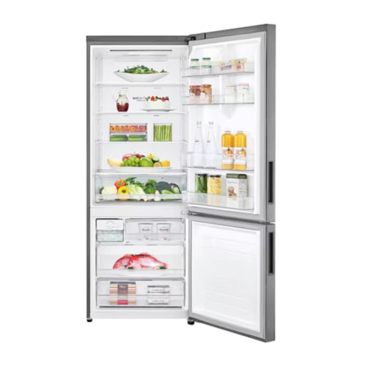 Geladeira Smart Frost Free Inverter Inox Look LG 451L - Imagem principal - b374a13e-97f3-4d21-9430-a9e006c760b5