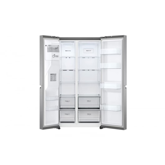 Geladeira Smart LG Side by Side UVnano 611 litros Motor Inverter Aço Escovado 127v GC-L257SLP1 - Imagem principal - 3086f963-38fd-49ee-92d3-3892737aed25