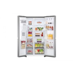 Geladeira Smart LG Side by Side UVnano 611 litros Motor Inverter Aço Escovado 220v GC-L257SLP1