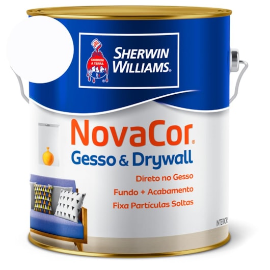 Gesso NovaCor Drywall Branco Sherwin Williams  3,6L - Imagem principal - 8423fc3c-0ab0-4e00-8fd2-5f6a576f55c7