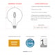 Globo Retrô 4w 2200k 360 Lúmens Bivolt Emissão De Luz Âmbar G95 Avant - b582a705-b9f7-4e2c-9484-45e46d24ad52