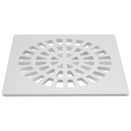 Grelha Quadrada Branca Fortlev 15cm