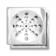 Grelha Quadrada com Fecho Caixa Romar 10cm - ffde8584-b985-4251-b8f2-1684a1144770