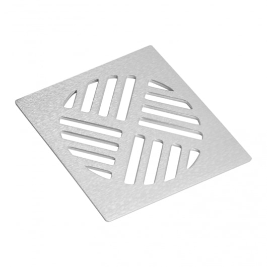 Grelha Quadrada De Alumínio N14 Para Caixa Sifonada 100mm Amanco - Imagem principal - c04b2c22-55f3-4aad-b870-057b435cb832