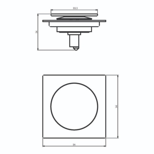 Grelha Quadrada De Pressão Inox 304 Cobre Matte Bl 10x10 - Imagem principal - 08cbc290-47f1-4872-9ecc-12d60f4c0954
