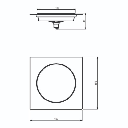 Grelha Quadrada De Pressão Inox 304 Cobre Matte Bl 15x15 - Imagem principal - 8b783d94-c171-46b3-9f11-7416c8852541