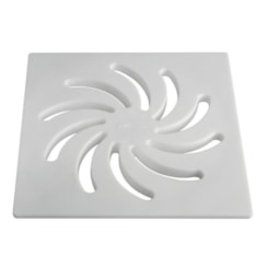 Grelha Quadrada DN15 Vortice Branca Amanco 150mm