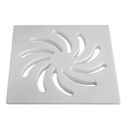 Grelha Quadrada DN15 Vortice Branca Amanco 150mm