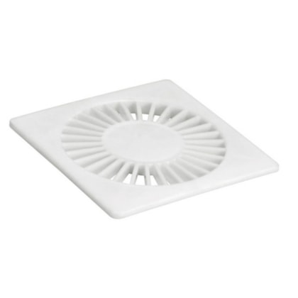 Grelha Quadrada Radial Abs 15cm Cromada Amanco