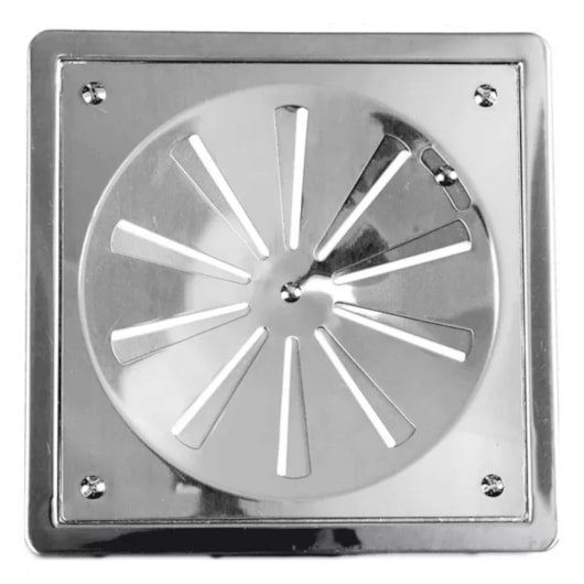 Grelha Quadrada Rotativa Com Caixilho Fabrimar 10x10cm - Imagem principal - ba62d68f-ff5d-444c-96ba-8f74034d492c