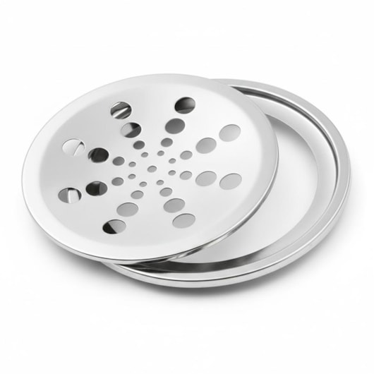 Grelha Redonda com Fecho Caixa Romar 15cm - Imagem principal - a73928a5-362f-4339-bb32-01d1b9b31970