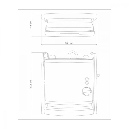 Grill Elétrico Breville Adjusta 127V Inox Tramontina - Imagem principal - 02590ec4-cfbf-49ff-9695-599f470469b3