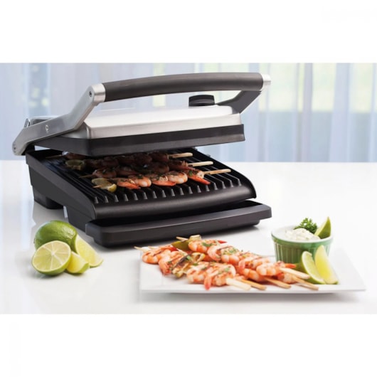 Grill Elétrico Breville Adjusta 220V Inox Tramontina - Imagem principal - 52c85307-907d-446d-9dff-d05889b275f7