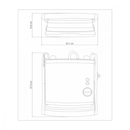 Grill Elétrico Breville Adjusta 220V Inox Tramontina - Imagem principal - 9a45717e-2b1f-4d1c-9a82-676e2e4d111e